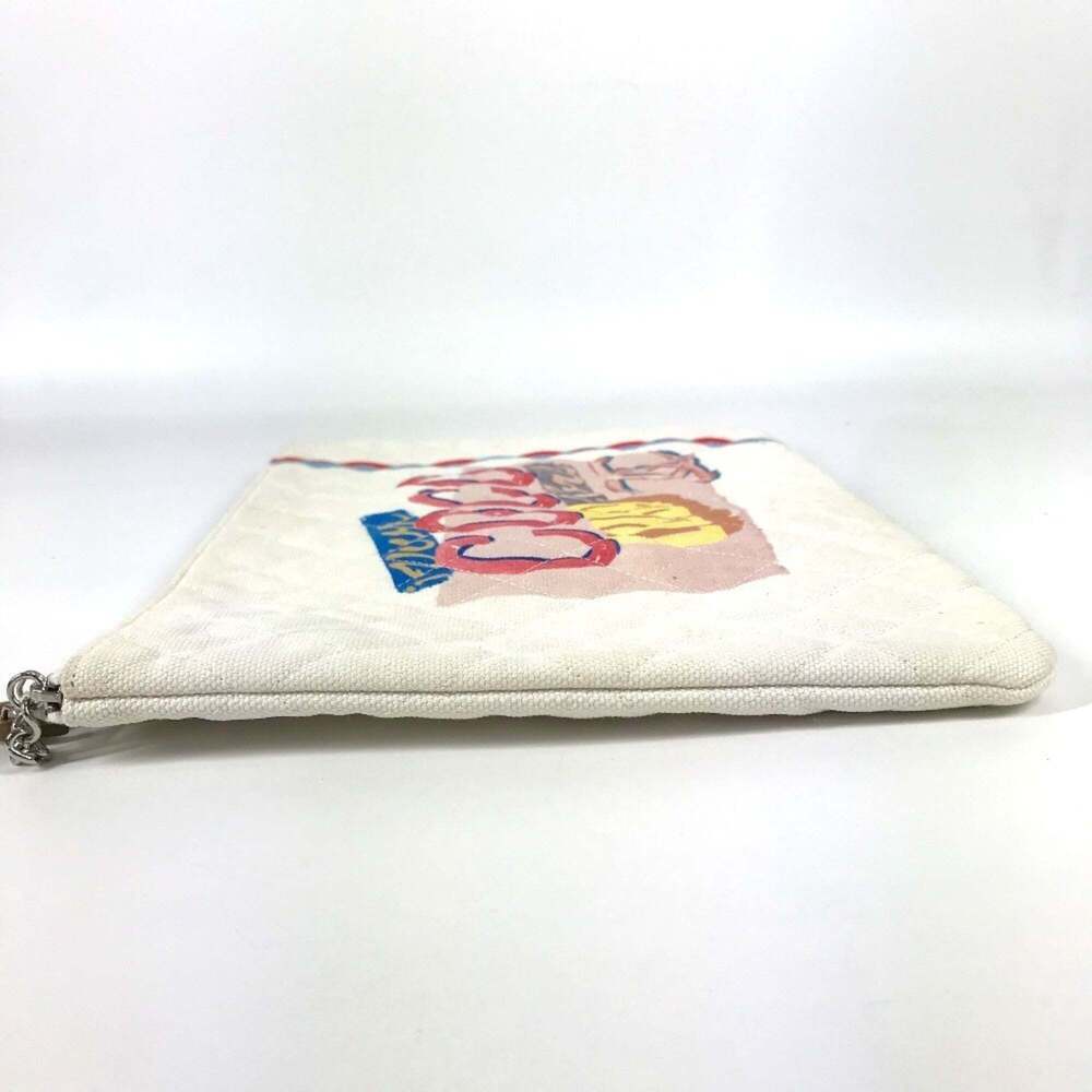 CHANEL Pink Canvas Pouch - Picture 3 of 16